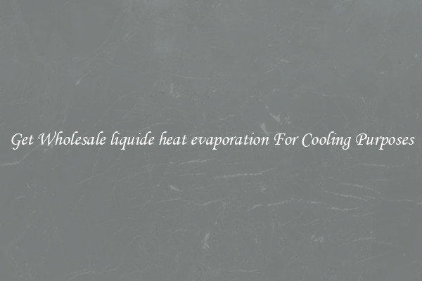 Get Wholesale liquide heat evaporation For Cooling Purposes