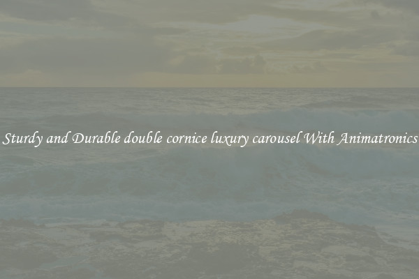 Sturdy and Durable double cornice luxury carousel With Animatronics