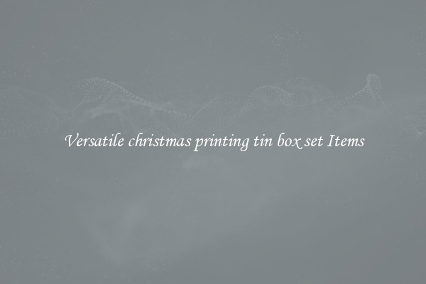 Versatile christmas printing tin box set Items