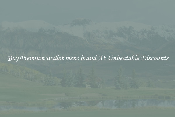 Buy Premium wallet mens brand At Unbeatable Discounts