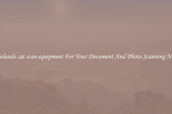 Wholesale cat scan equipment For Your Document And Photo Scanning Needs