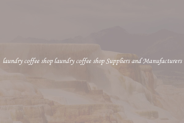 laundry coffee shop laundry coffee shop Suppliers and Manufacturers
