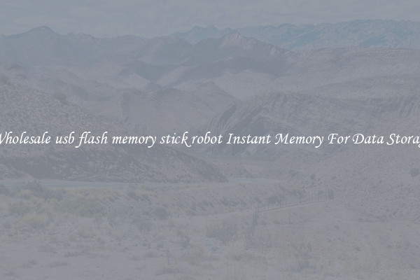 Wholesale usb flash memory stick robot Instant Memory For Data Storage
