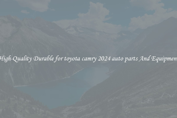 High-Quality Durable for toyota camry 2024 auto parts And Equipment