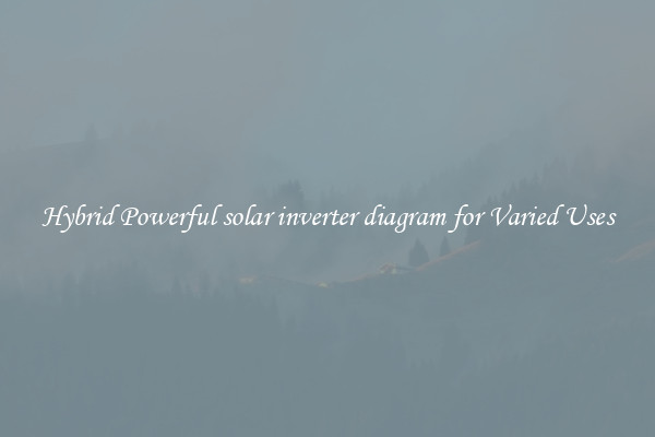 Hybrid Powerful solar inverter diagram for Varied Uses