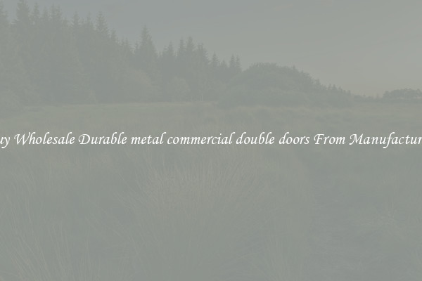 Buy Wholesale Durable metal commercial double doors From Manufacturers